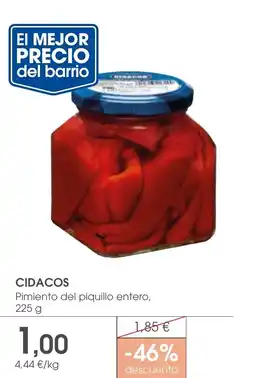 Supermercados Plaza CIDACOS Pimiento del piquillo entero oferta
