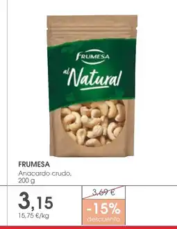 Supermercados Plaza FRUMESA Anacardo crudo oferta