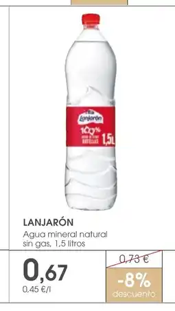 Supermercados Plaza LANJARÓN Agua mineral natural sin gas oferta