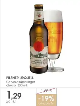Supermercados Plaza PILSNER URQUELL Cerveza rubia lager checa oferta