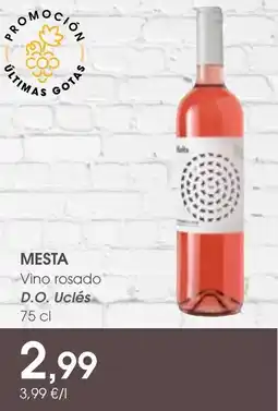 Supermercados Plaza MESTA Vino rosado D.O. Uclés oferta