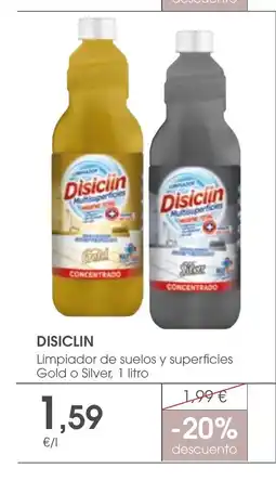 Supermercados Plaza DISICLIN Limpiador de suelos y superficies Gold o Silver oferta