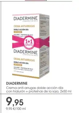 Supermercados Plaza DIADERMINE Crema anti-arrugas doble acción día oferta