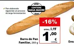 Masymas Barra de Pan Familiar oferta