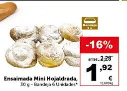 Masymas Ensaimada Mini Hojaldrada oferta