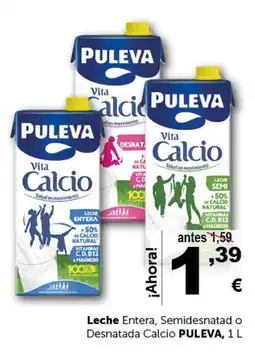 Masymas PULEVA Leche Entera, Semidesnatado Desnatada Calcio oferta