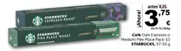 Masymas STARBUCKS Café Dark Espresso o Medium Pike Place Pack-10 oferta
