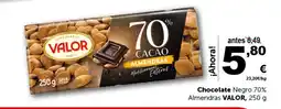 Masymas VALOR Chocolate Negro 70% Almendras oferta