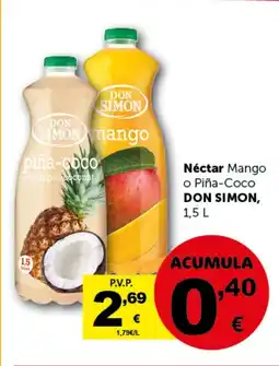 Masymas DON SIMON Néctar Mango o Piña-Coco oferta
