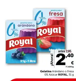 Masymas ROYAL Gelatina Arándano o Fresa 0% Azúcar oferta