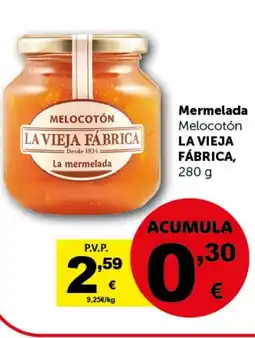 Masymas LA VIEJA FÁBRICA Mermelada Melocotón oferta