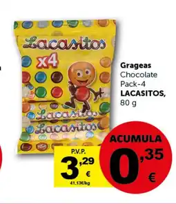 Masymas LACASITOS Grageas Chocolate Pack-4 oferta