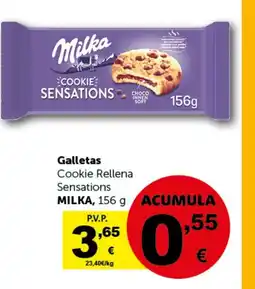 Masymas MILKA Galletas Cookie Rellena Sensations oferta