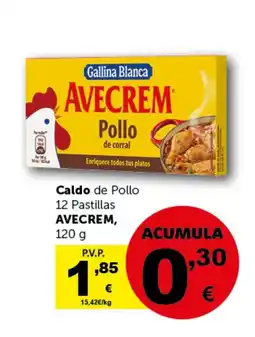 Masymas AVECREM Caldo de Pollo 12 Pastillas oferta