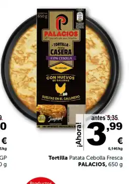 Masymas PALACIOS Tortilla Patata Cebolla Fresca oferta