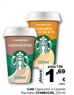Masymas STARBUCKS Café Capuccino o Caramel Machiatto oferta