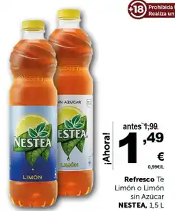 Masymas NESTEA Refresco Te Limón o Limón sin Azúcar oferta