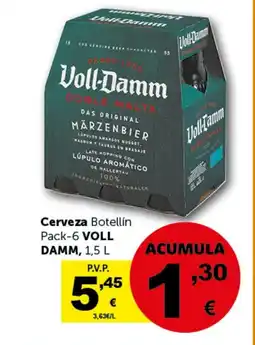 Masymas VOLL DAMM Cerveza Botellín Pack-6 oferta