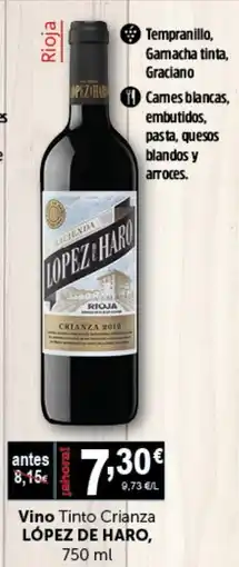 Masymas LÓPEZ DE HARO Vino Tinto Crianza oferta