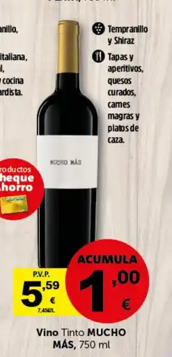 Masymas MUCHO MÁS Vino Tinto oferta