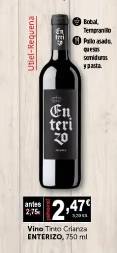 Masymas ENTERIZO Vino Tinto Crianza oferta