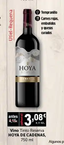 Masymas HOYA DE CADENAS, Vino Tinto Reserva oferta