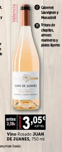 Masymas JUAN DE JUANES Vino Rosado oferta
