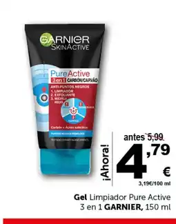 Masymas GARNIER Gel Limpiador Pure Active 3 en 1 oferta
