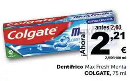 Masymas COLGATE Dentifrico Max Fresh Menta oferta
