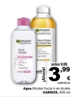 Masymas GARNIER Agua Micelar Facial o en Aceite oferta