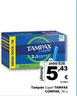 Masymas COMPACK Tampón Super Tampax oferta
