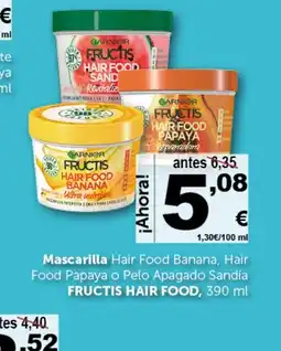 Masymas FRUCTIS HAIR FOOD Mascarilla Hair Food Banana, Hair Food Papaya o Pelo Apagado Sandíal oferta