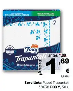 Masymas FOXY Servilleta Papel Trapuntati oferta
