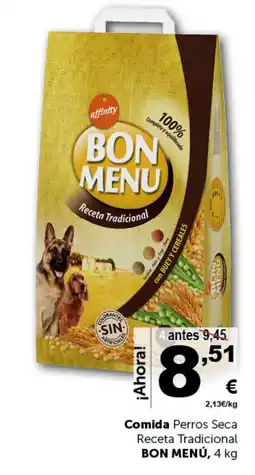 Masymas BON MENÚ Comida Perros Seca Receta Tradicional oferta
