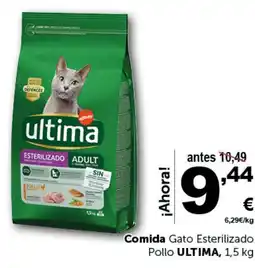 Masymas ULTIMA Comida Gato Esterilizado Pollo oferta
