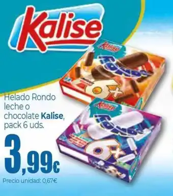 Unide Supermercados KALISE Helado Rondo leche o chocolate oferta