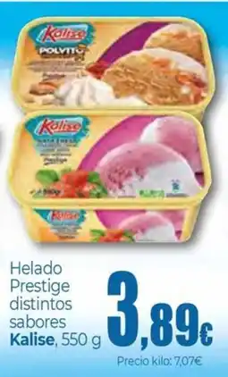 Unide Supermercados KALISE Helado Prestige distintos sabores oferta
