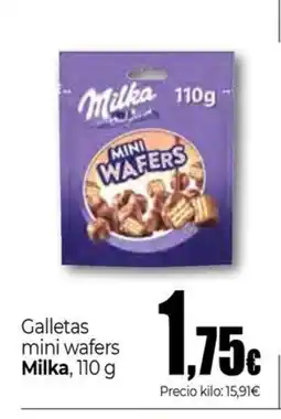 Unide Supermercados MILKA Galletas mini wafers oferta