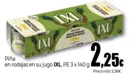 Unide Supermercados IXL Piña en rodajas en su jugo oferta