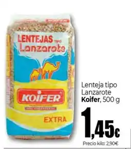 Unide Supermercados KOIFER Lenteja tipo Lanzarote oferta