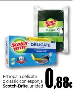 Unide Supermercados SCOTCH-BRITE Estropajo delicate o classic con esponja oferta
