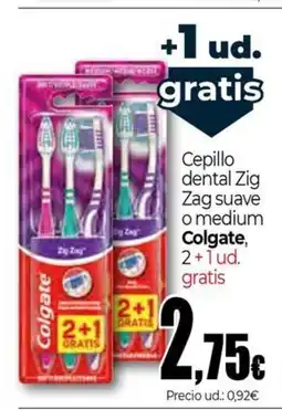 Unide Supermercados COLGATE Cepillo dental Zig Zag suave o medium oferta