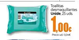 Unide Supermercados UNIDE Toallitas desmaquillantes oferta