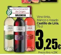 Unide Supermercados CASTILLO DE LIRIA Vino tinto, blanco o rosado oferta