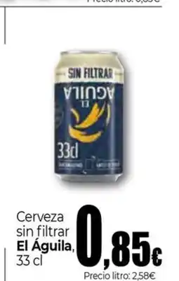 Unide Supermercados EL AGUILA Cerveza sin filtrar oferta