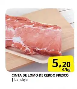 Supermercados MAS Cinta de lomo de cerdo fresco oferta