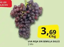 Supermercados MAS Uva roja sin semilla dulce oferta