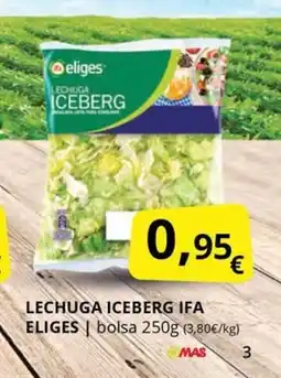 Supermercados MAS IFA ELIGES Lechuga iceberg oferta