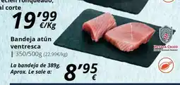 Supermercados MAS Bandeja atún ventresca oferta