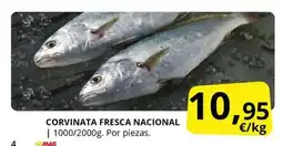 Supermercados MAS Corvinata fresca nacional oferta